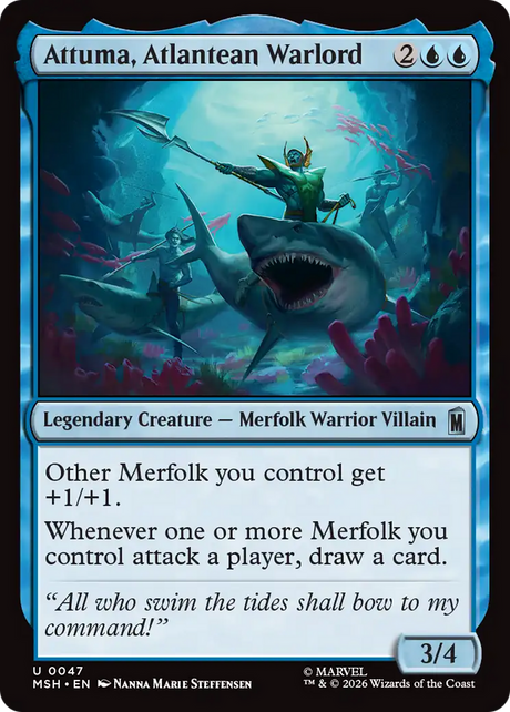 Magic: The Gathering - Attuma, Atlantean Warlord - Marvel Super Heroes