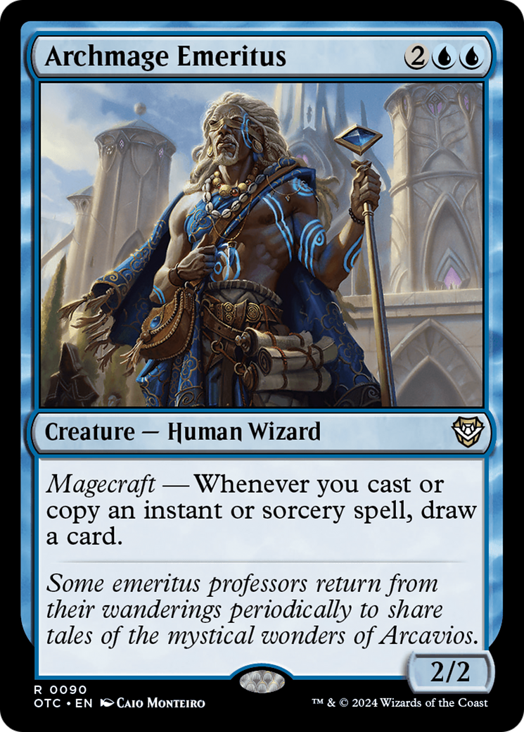 Magic: The Gathering - Archmage Emeritus - Outlaws of Thunder Junction Commander