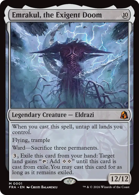 Magic: The Gathering - Emrakul, the Exigent Doom Foil - Reality Fracture