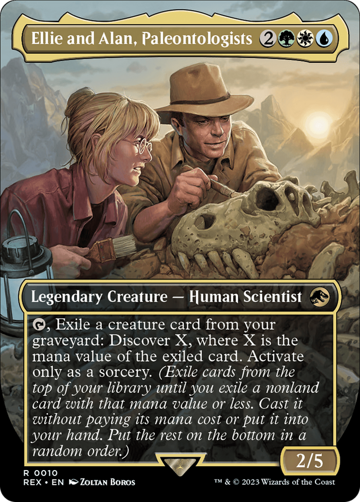 Magic: The Gathering - Ellie and Alan, Paleontologists Foil - Jurassic World Collection