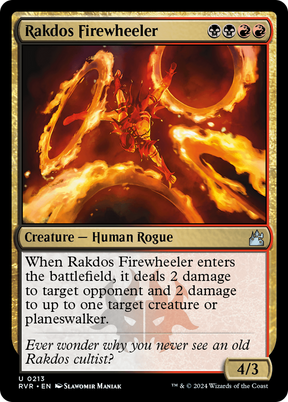 Magic: The Gathering - Rakdos Firewheeler Foil - Ravnica Remastered