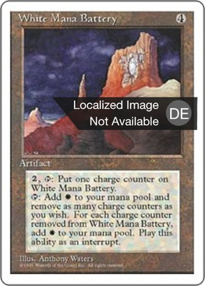 Magic: The Gathering - Weiße Manabatterie - Fourth Edition