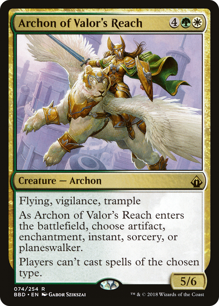 Magic: The Gathering - Archon of Valor's Reach Foil - Battlebond
