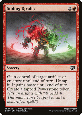 Magic: The Gathering - Sibling Rivalry Foil - The Brothers' War