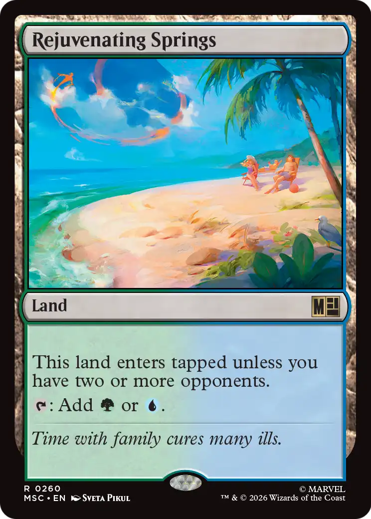 Magic: The Gathering - Rejuvenating Springs - Marvel Super Heroes Commander
