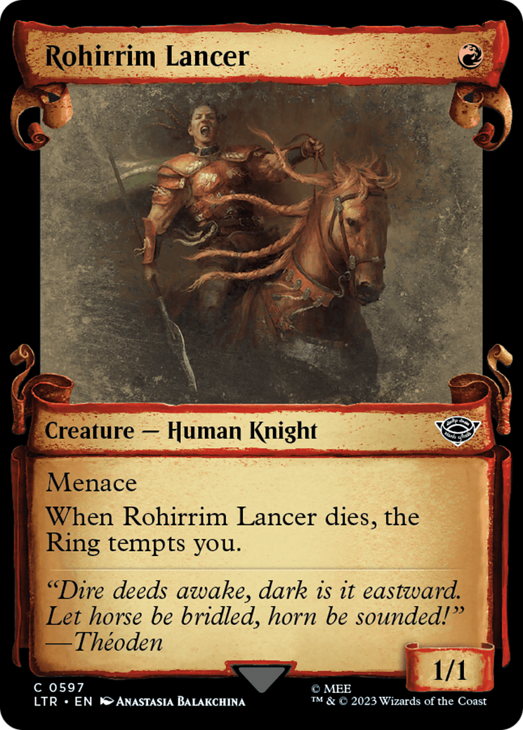 Magic: The Gathering - Rohirrim Lancer Foil - The Lord of the Rings: Tales of Middle-earth