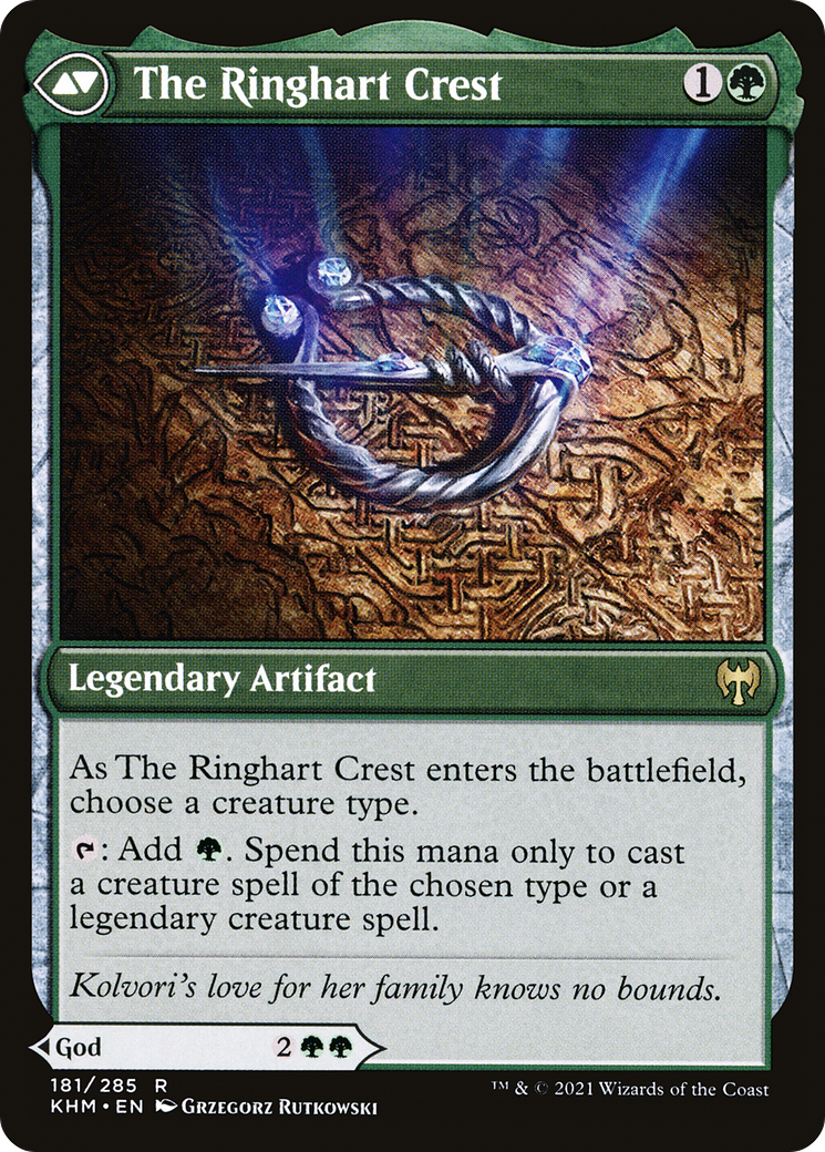 Magic: The Gathering - Kolvori, God of Kinship // The Ringhart Crest - The List