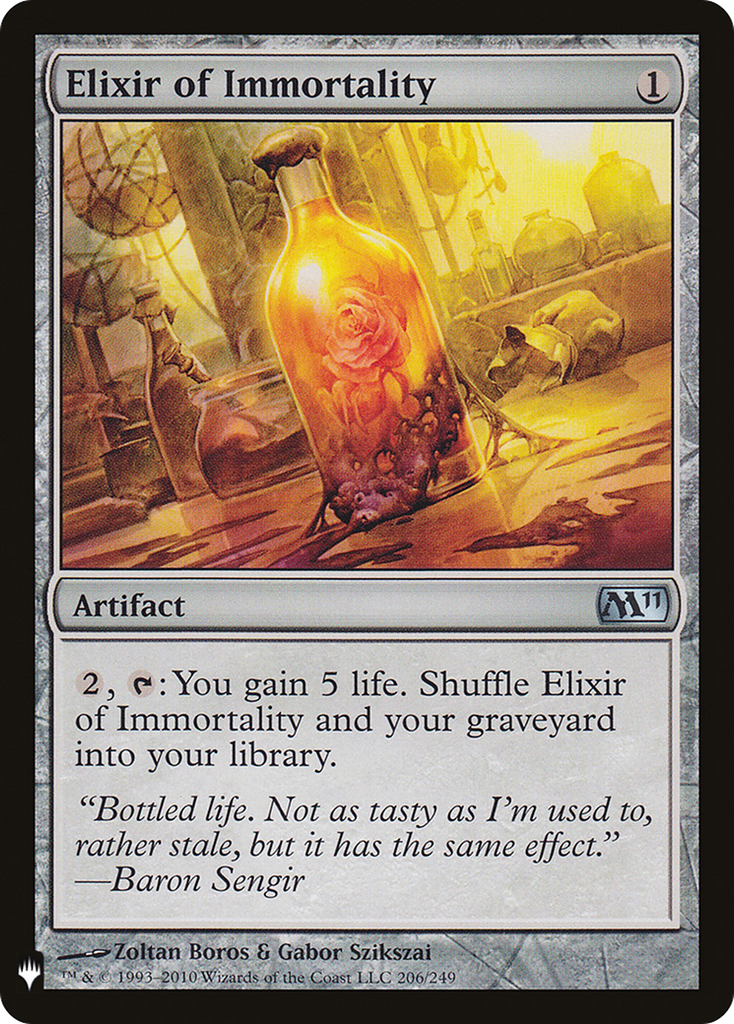 Magic: The Gathering - Elixir of Immortality - The List
