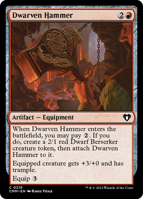 Magic: The Gathering - Dwarven Hammer - Commander Masters