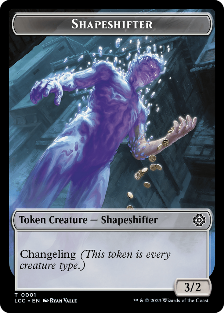 Magic: The Gathering - Shapeshifter Token - The Lost Caverns of Ixalan Commander Tokens