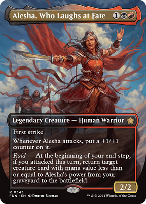 Magic: The Gathering - Alesha, Who Laughs at Fate Foil - Foundations