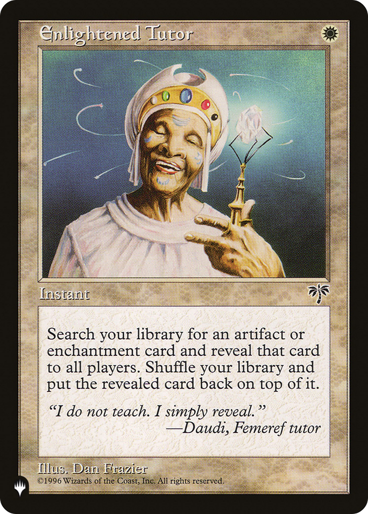 Magic: The Gathering - Enlightened Tutor - The List