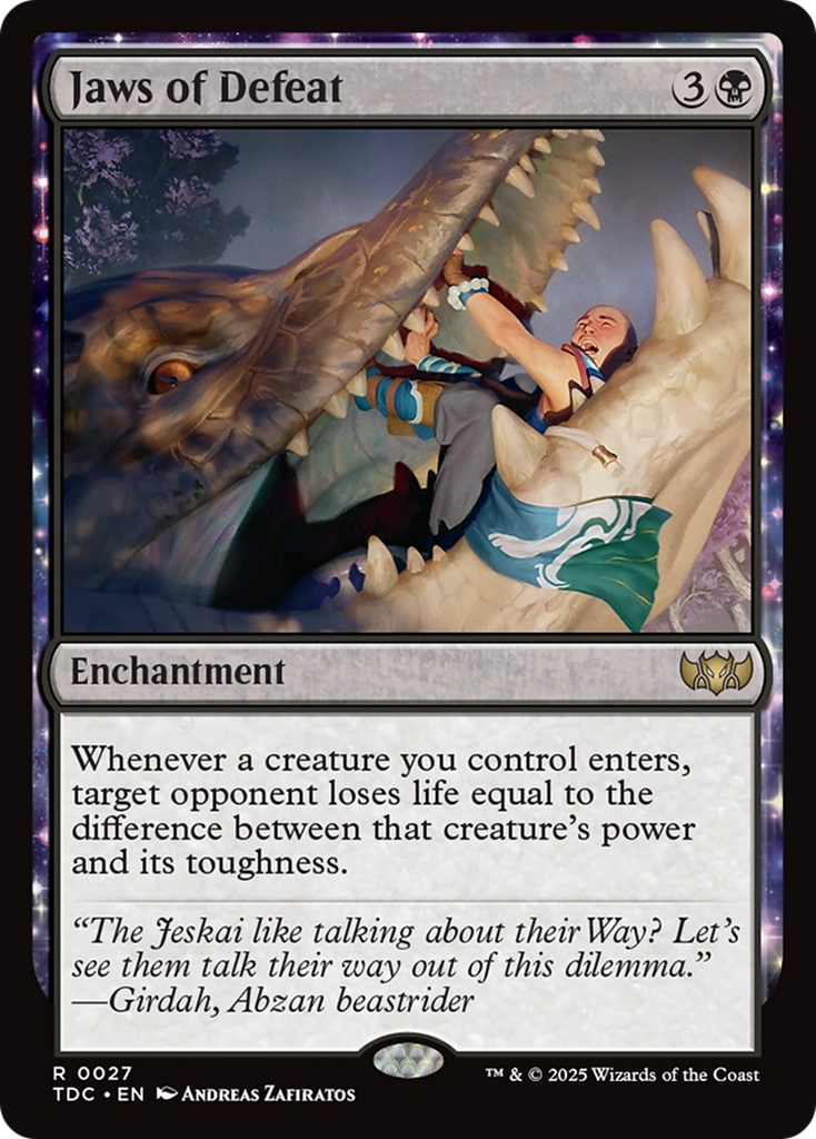 Magic: The Gathering - Jaws of Defeat - Tarkir: Dragonstorm Commander
