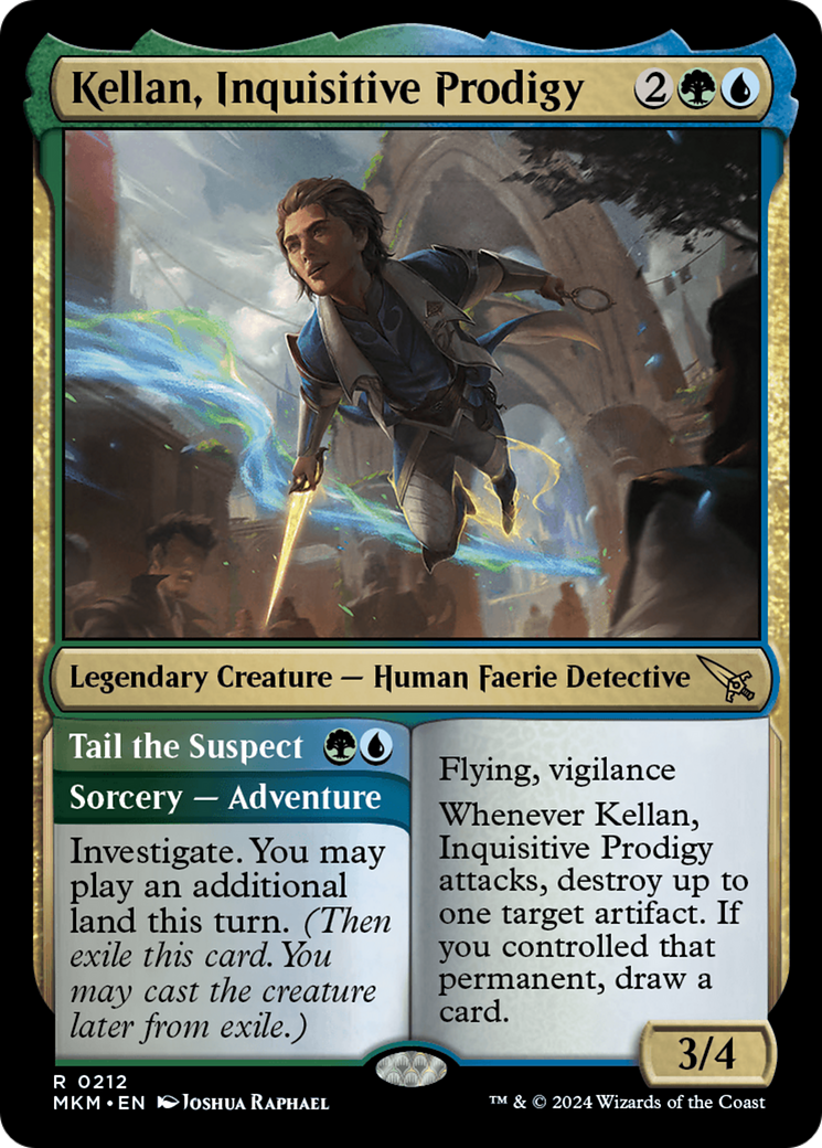 Magic: The Gathering - Kellan, Inquisitive Prodigy // Tail the Suspect Foil - Murders at Karlov Manor