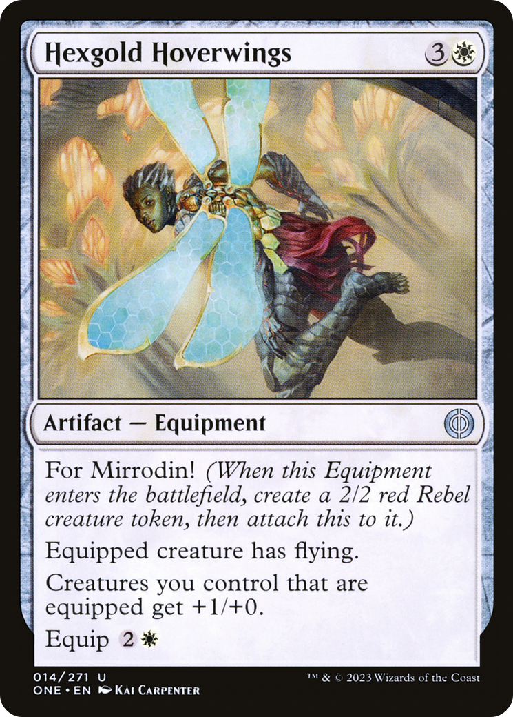 Magic: The Gathering - Hexgold Hoverwings Foil - Phyrexia: All Will Be One