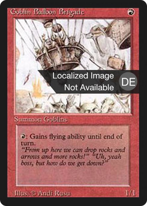Magic: The Gathering - Ballonbrigade der Goblins - Foreign Black Border