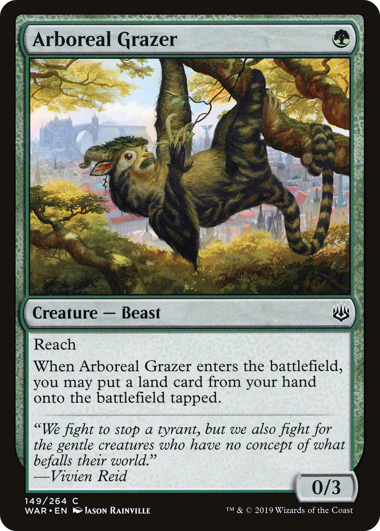 Magic: The Gathering - Arboreal Grazer Foil - War of the Spark