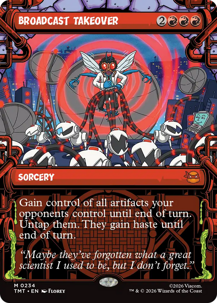 Magic: The Gathering - Broadcast Takeover Foil - Teenage Mutant Ninja Turtles
