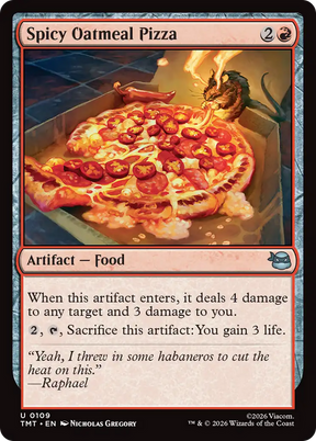 Magic: The Gathering - Spicy Oatmeal Pizza - Teenage Mutant Ninja Turtles
