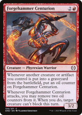 Magic: The Gathering - Forgehammer Centurion Foil - Phyrexia: All Will Be One