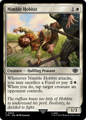 Magic: The Gathering - Nimble Hobbit Foil - The Lord of the Rings: Tales of Middle-earth