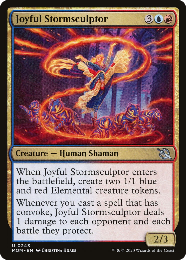 Magic: The Gathering - Joyful Stormsculptor Foil - March of the Machine