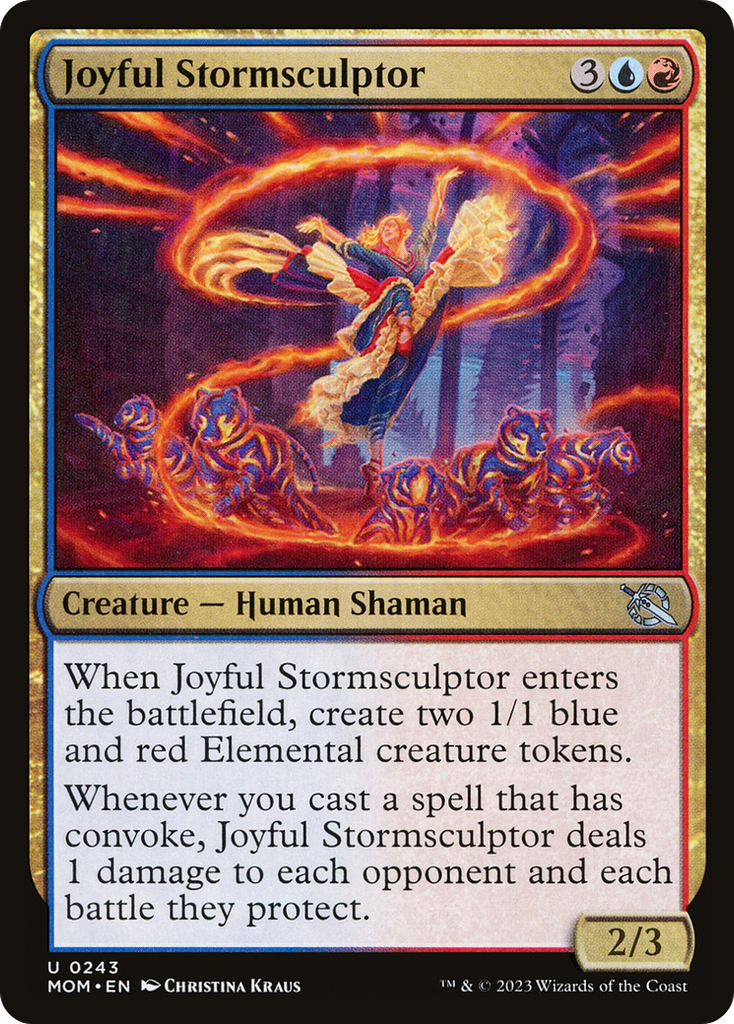 Magic: The Gathering - Joyful Stormsculptor Foil - March of the Machine