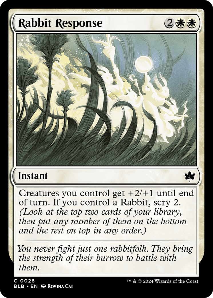 Magic: The Gathering - Rabbit Response - Bloomburrow