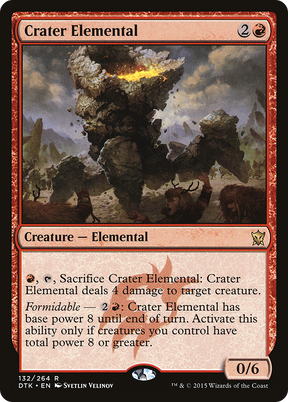 Magic: The Gathering - Crater Elemental Foil - Dragons of Tarkir
