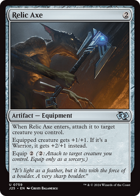 Magic: The Gathering - Relic Axe - Foundations Jumpstart