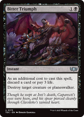 Magic: The Gathering - Bitter Triumph - Tarkir: Dragonstorm Commander