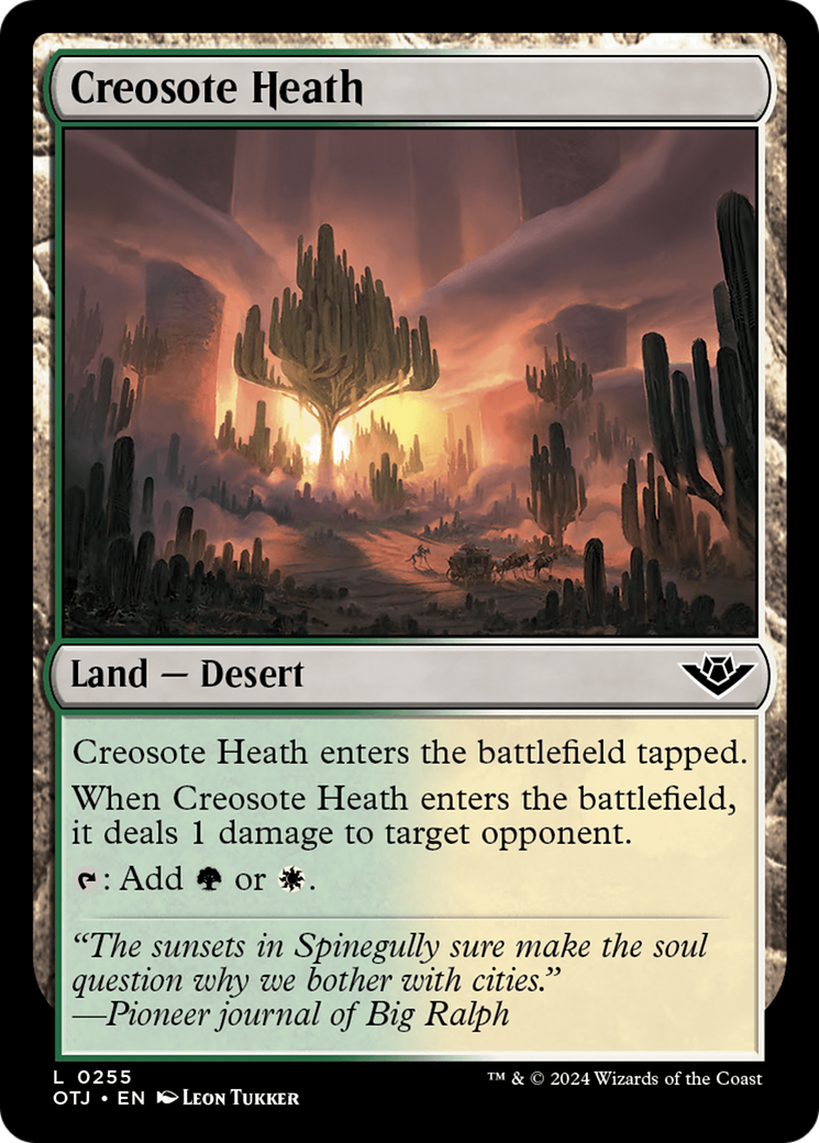 Magic: The Gathering - Creosote Heath Foil - Outlaws of Thunder Junction