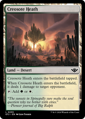 Magic: The Gathering - Creosote Heath Foil - Outlaws of Thunder Junction