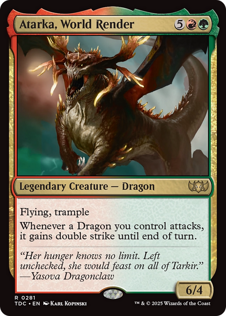 Magic: The Gathering - Atarka, World Render - Tarkir: Dragonstorm Commander