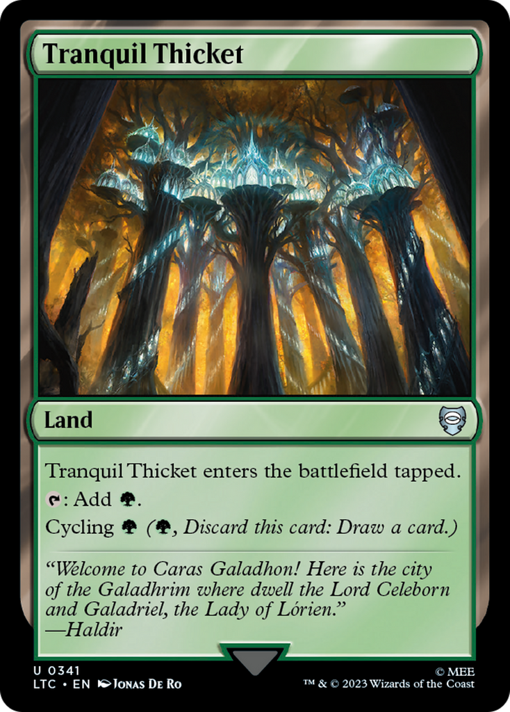 Magic: The Gathering - Tranquil Thicket - Tales of Middle-earth Commander