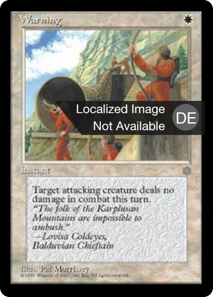 Magic: The Gathering - Warnruf - Ice Age