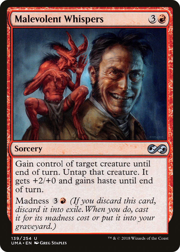 Magic: The Gathering - Malevolent Whispers Foil - Ultimate Masters