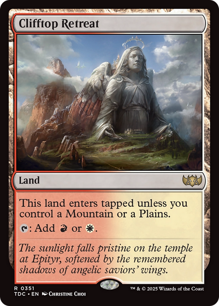 Magic: The Gathering - Clifftop Retreat - Tarkir: Dragonstorm Commander