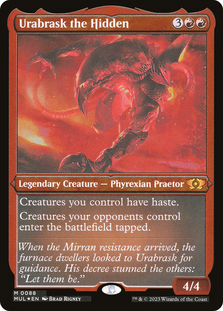 Magic: The Gathering - Urabrask the Hidden Foil - Multiverse Legends