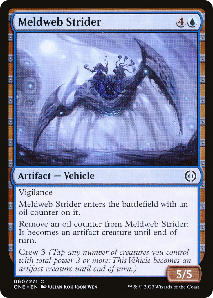 Magic: The Gathering - Meldweb Strider Foil - Phyrexia: All Will Be One