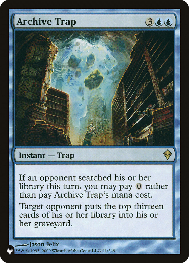 Magic: The Gathering - Archive Trap - The List