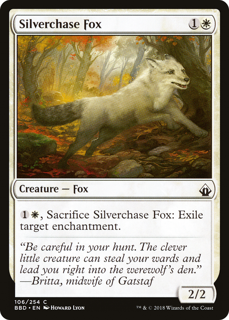 Magic: The Gathering - Silverchase Fox Foil - Battlebond