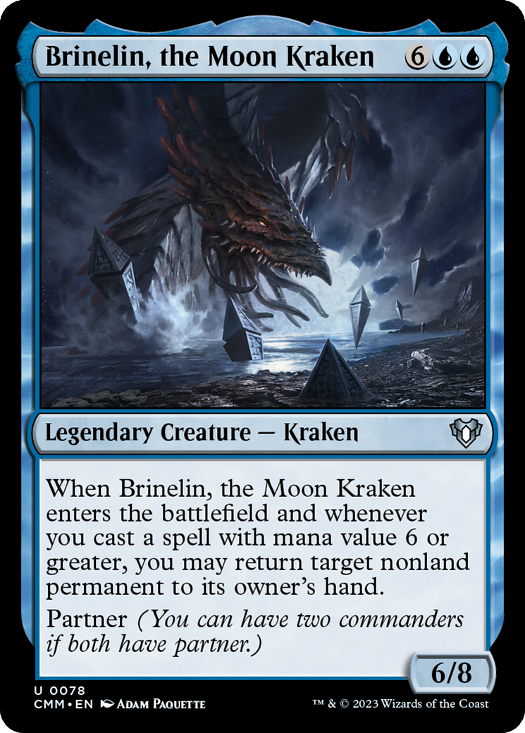 Magic: The Gathering - Brinelin, the Moon Kraken Foil - Commander Masters