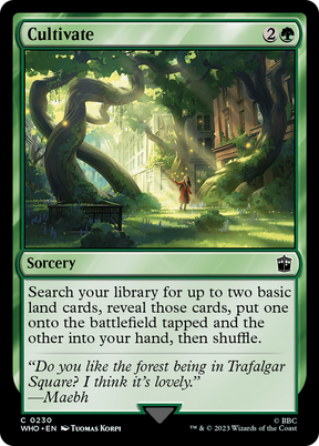 Magic: The Gathering - Cultivate - Doctor Who