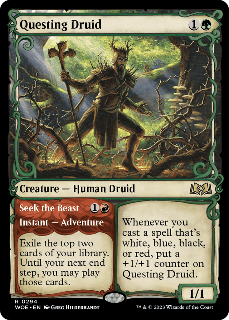 Magic: The Gathering - Questing Druid // Seek the Beast - Wilds of Eldraine