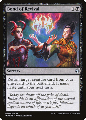 Magic: The Gathering - Bond of Revival Foil - War of the Spark