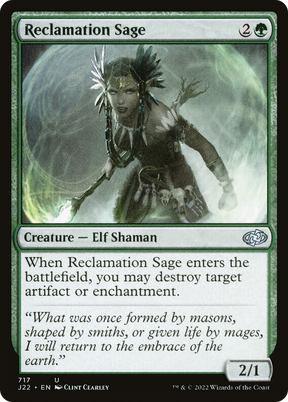 Magic: The Gathering - Reclamation Sage - Jumpstart 2022