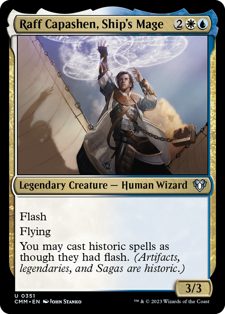 Magic: The Gathering - Raff Capashen, Ship's Mage - Commander Masters