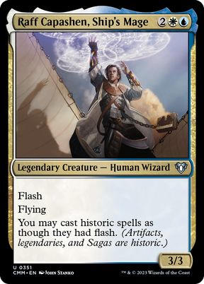 Magic: The Gathering - Raff Capashen, Ship's Mage - Commander Masters