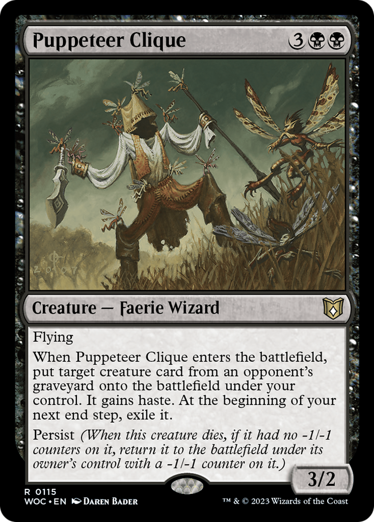 Magic: The Gathering - Puppeteer Clique - Wilds of Eldraine Commander